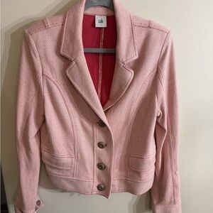 CAbi Blush Pink Textured Blazer